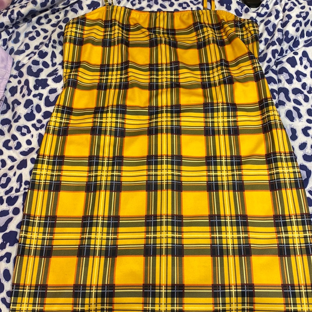Body-con Plaid Dress